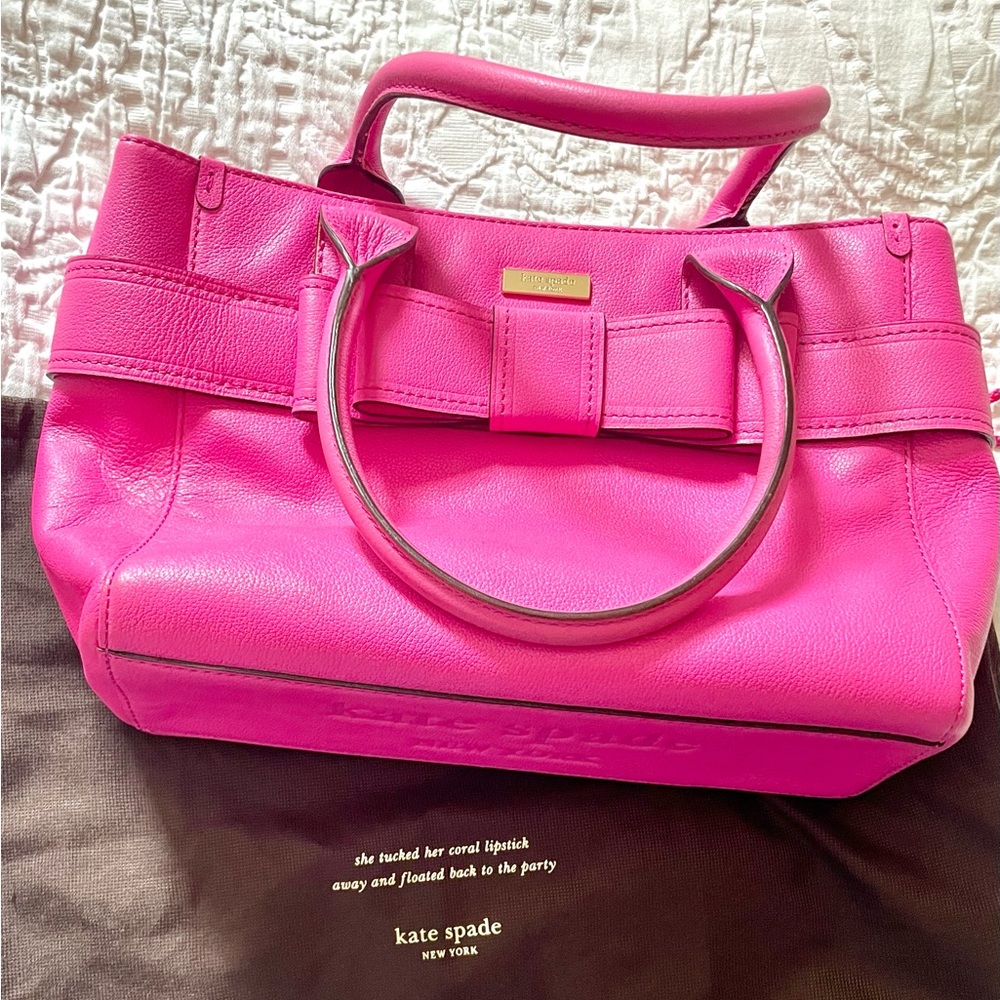 New Kate Spade pink bag; unused, stored in original dust bag